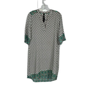 Renee C. Boho High Low 3/4 Sleeve V-Neck Dress Size Medium